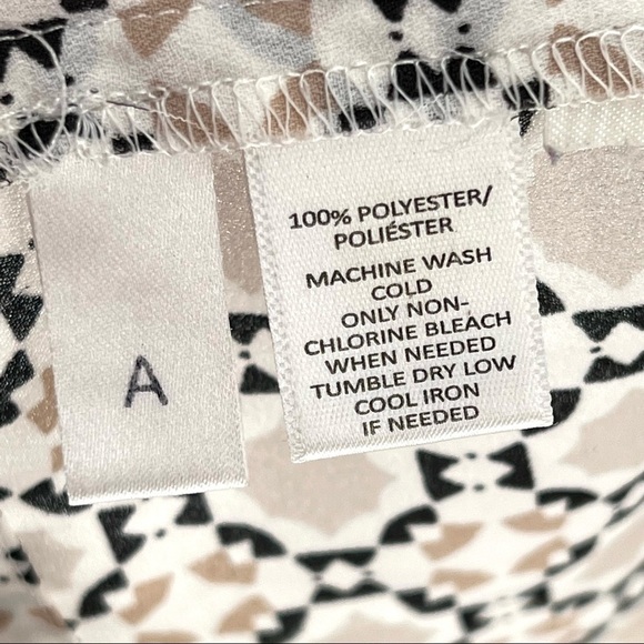 Ann Taylor Loft Women's Baby Doll Geometric Pattern Empire Tank Top/Cami… - Picture 3 of 6